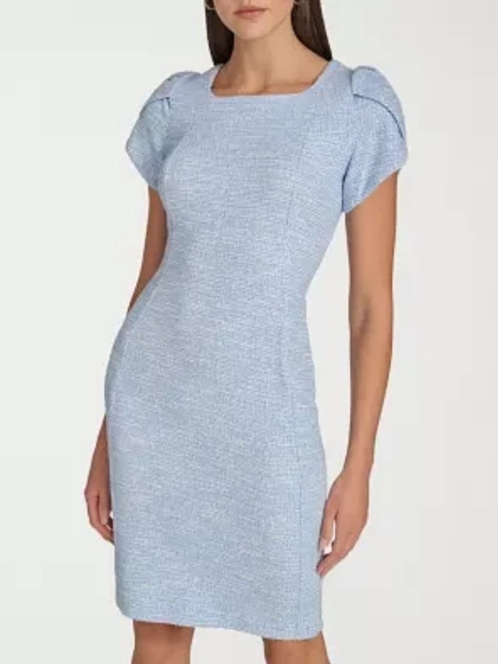 Marc New York NWT Tulip Sleeve Sheath Dress - light blue - Size 18